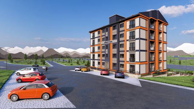 Güçlü Konakları dış cephe render görseli 20 – Bayburt Şingah Mahallesi