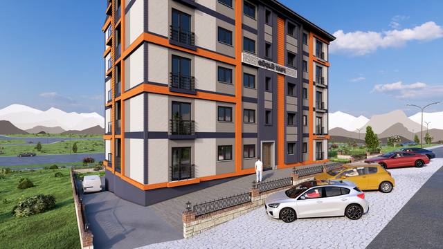 Güçlü Konakları dış cephe render görseli 22 – Bayburt Şingah Mahallesi