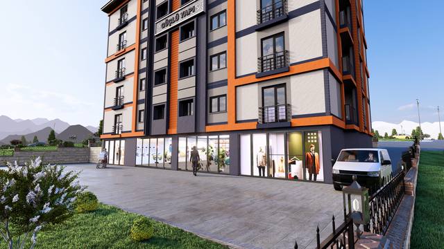 Güçlü Konakları dış cephe render görseli 27 – Bayburt Şingah Mahallesi